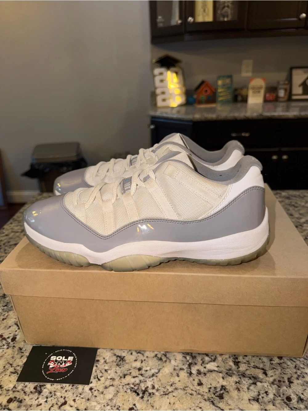 Size 10 Jordan 11 Retro Low Cement Grey  SKU AV2187-140 Preowned No Box
